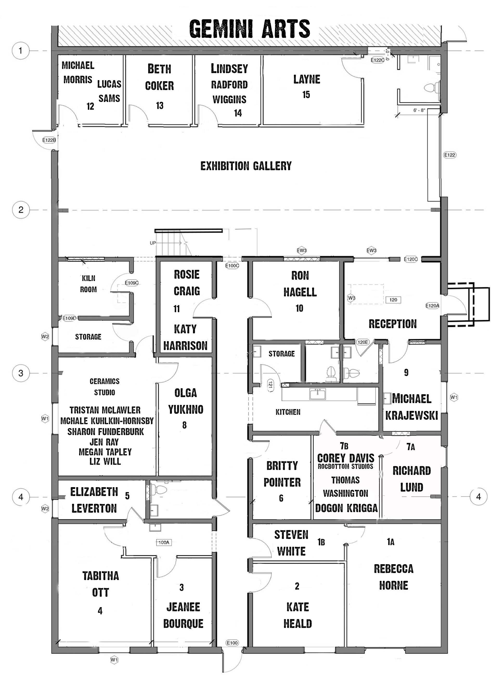 Current resident artist line-up