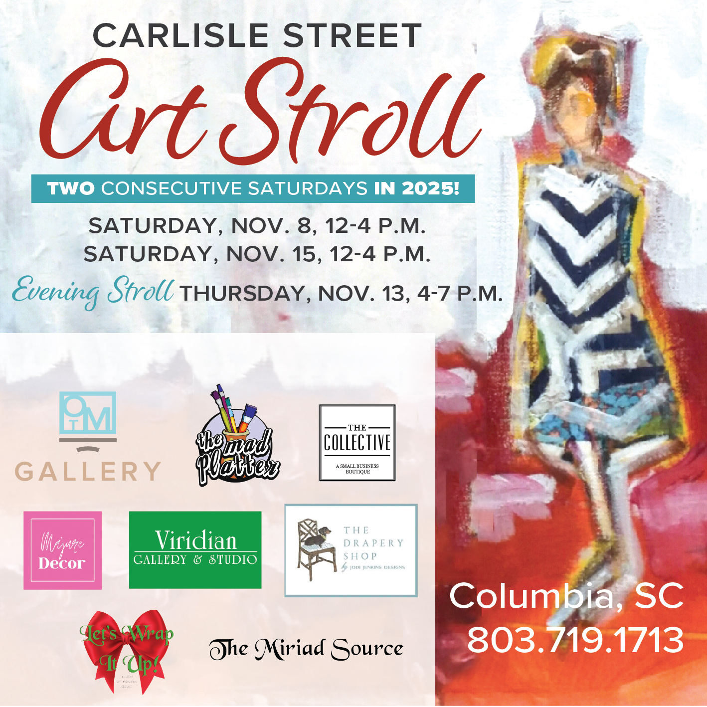 2025 Carlisle Street Holiday Art Stroll Information