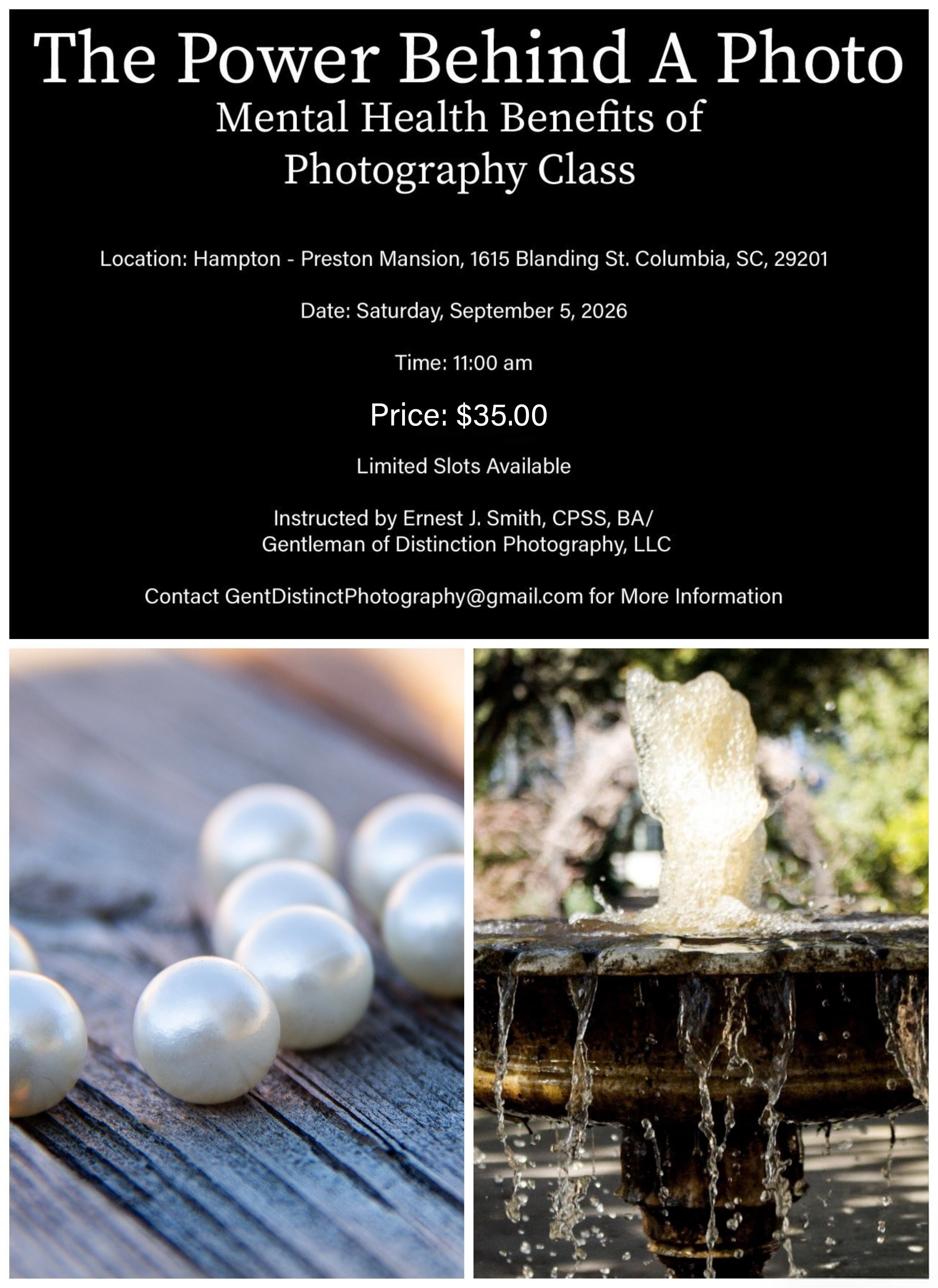 The Power Behind A Photo: Mental Health Benefits of Photography Class 