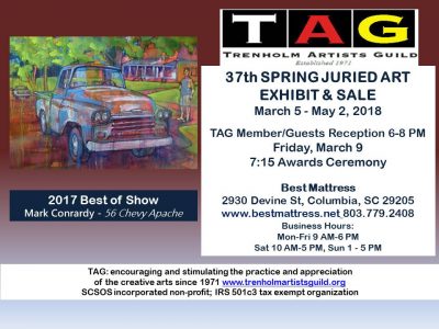 TAG 37th Spring Juried Exhibit and Sale