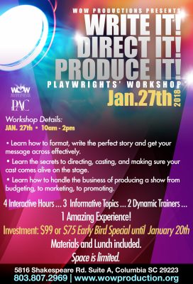 Write It! Direct It! Produce It! Workshop