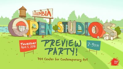 Columbia Open Studios Preview Party April 5, 7-9pm