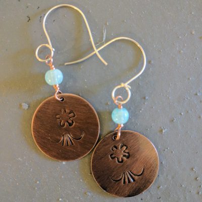 Stamped Copper Jewelry Workshop - Instruction by Valerie Lamott