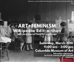 Art+Feminism Wikipedia Edit-a-thon