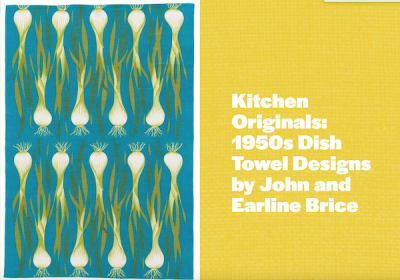 Kitchen Originals | 1950s Dish Towel Designs by John & Earline Brice