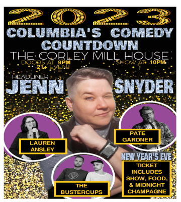 Columbia's Comedy Countdown at Corley Mill