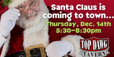 Santa Claus at Top Dawg Tavern