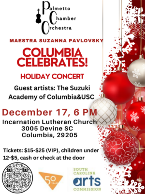 COLUMBIA CELEBRATES! Annual Holiday Concert.