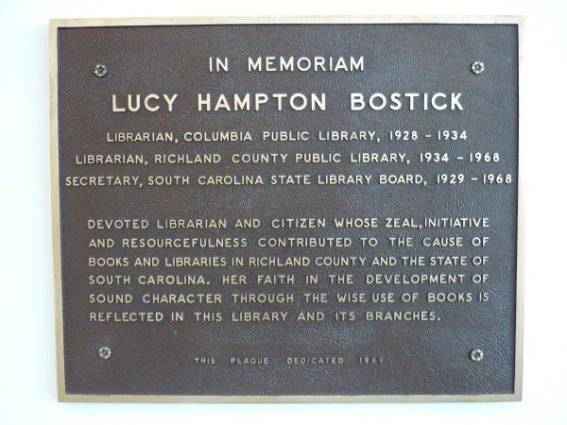 Gallery 2 - Lucy Hampton Bostick Portrait and Plaque